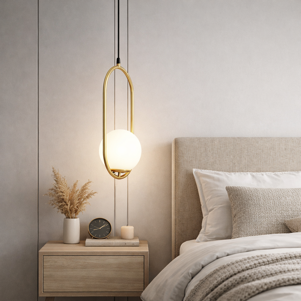Glass Shade Drop Pendant Light