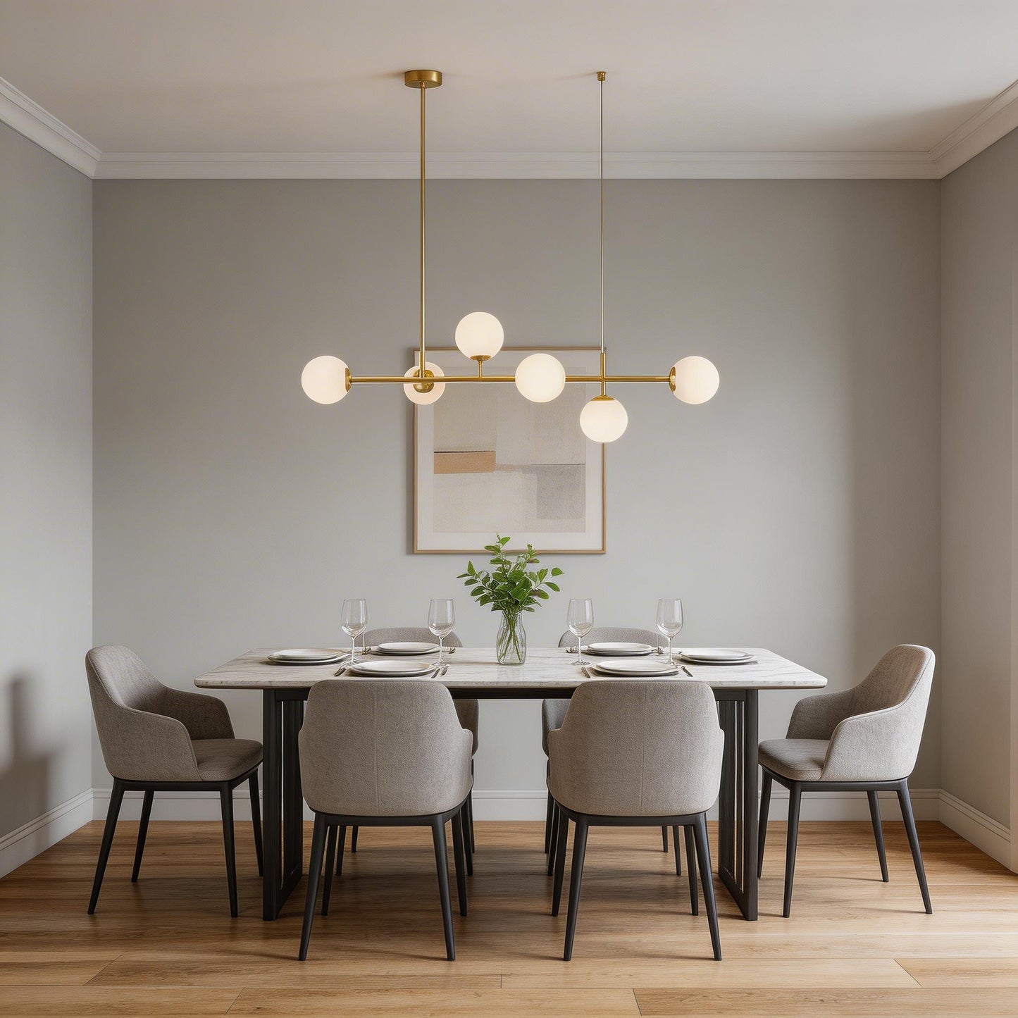Modern Moonlit Branch Chandelier