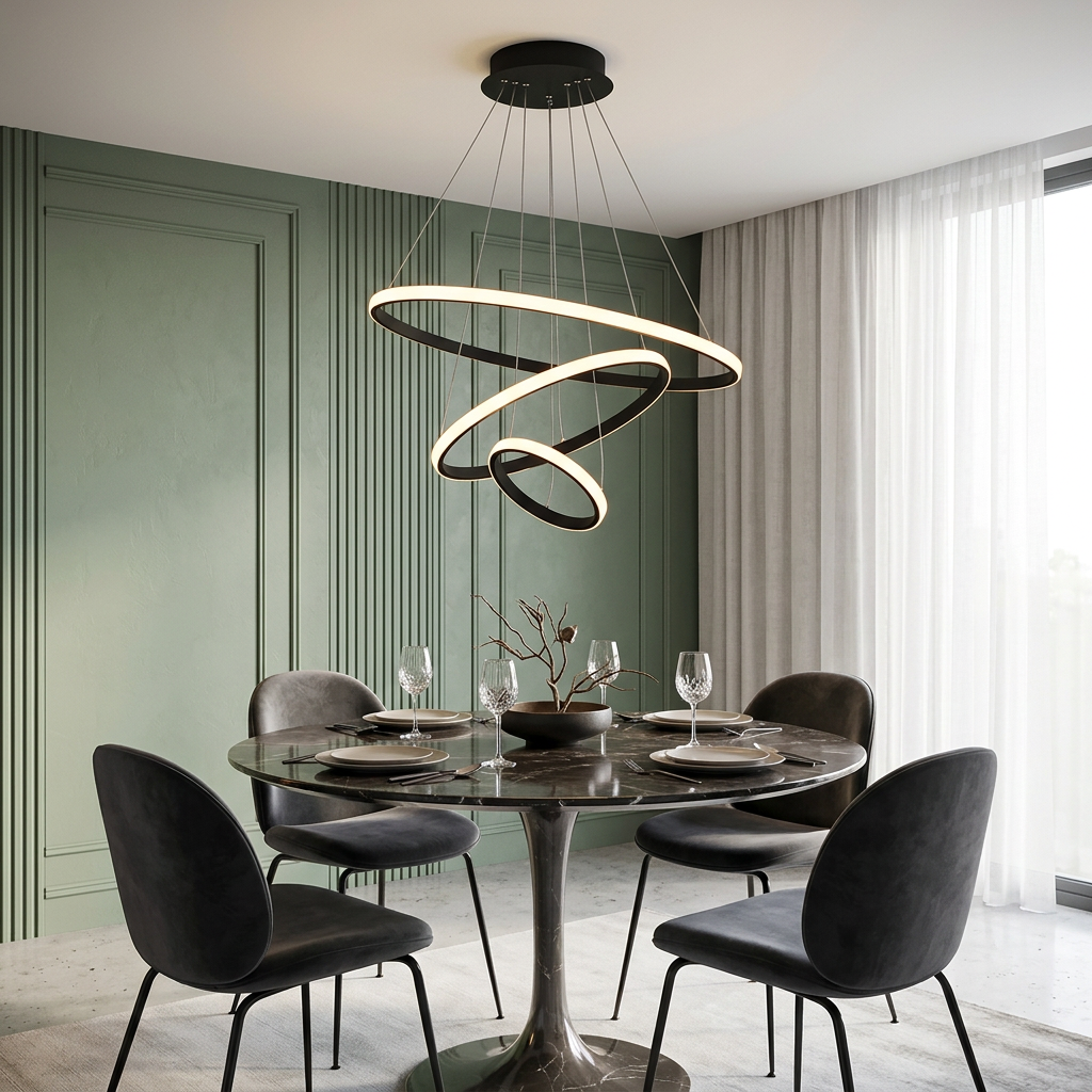 Luxury Led Circles Chandelier