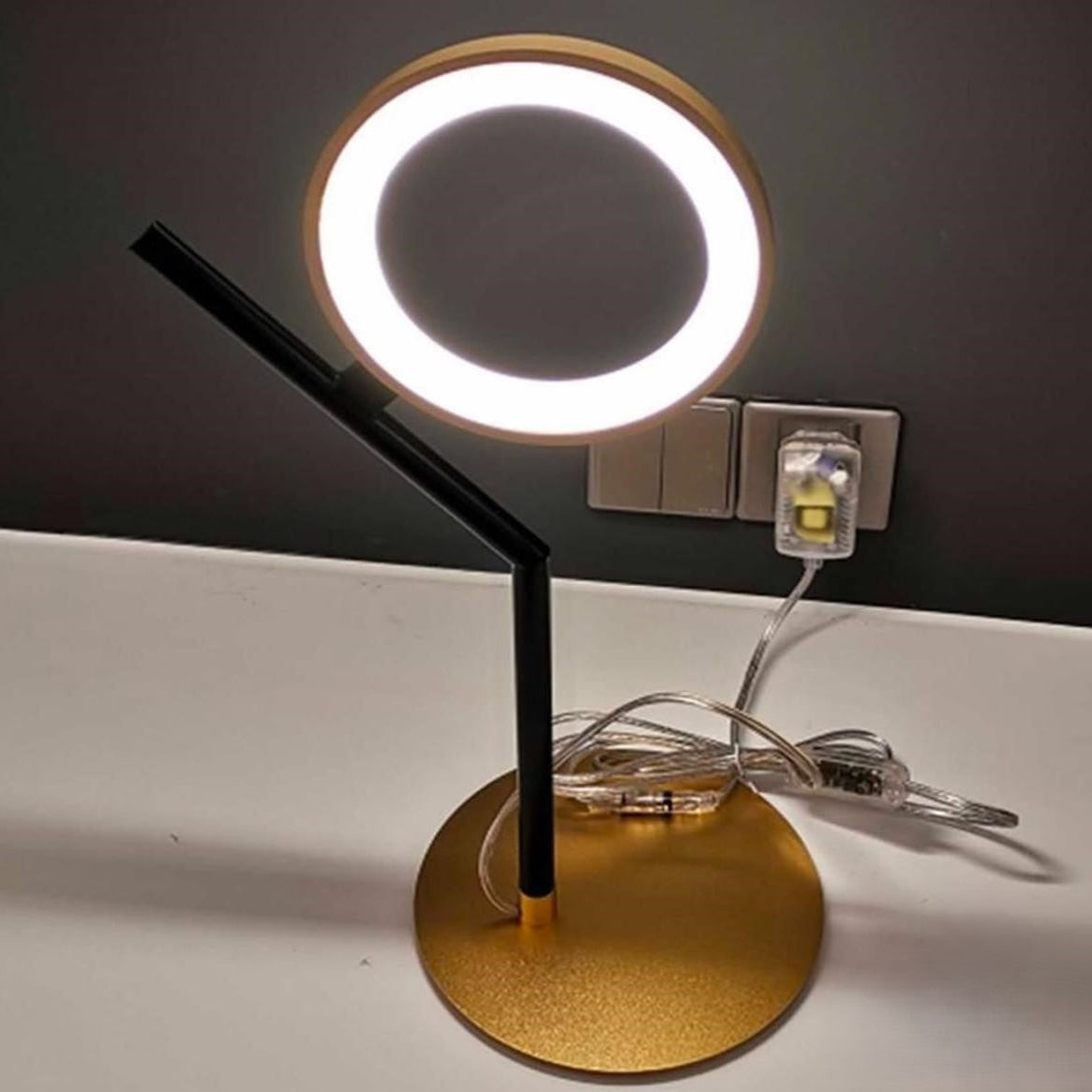 Italian Ring Light Table Lamp