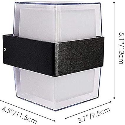 Modern Wall Lamp Acrylic Double Box Shape