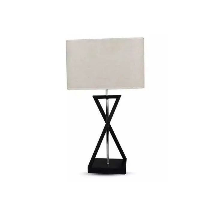 Table Lamp Cross Shape Rectangular Shade