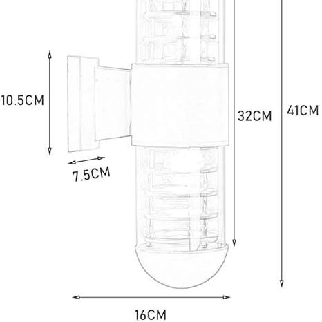 Sconce Lantern Cylinder Bombe Head Wall Lamp