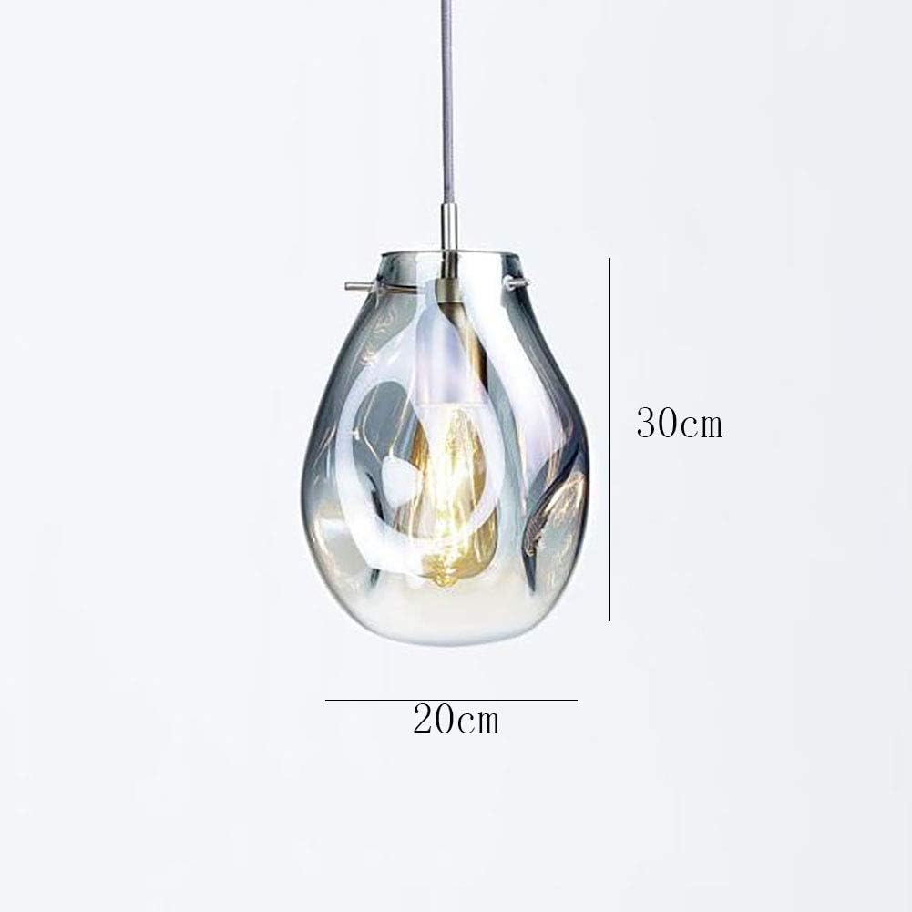 Modern Pear Glass Pendant Glass