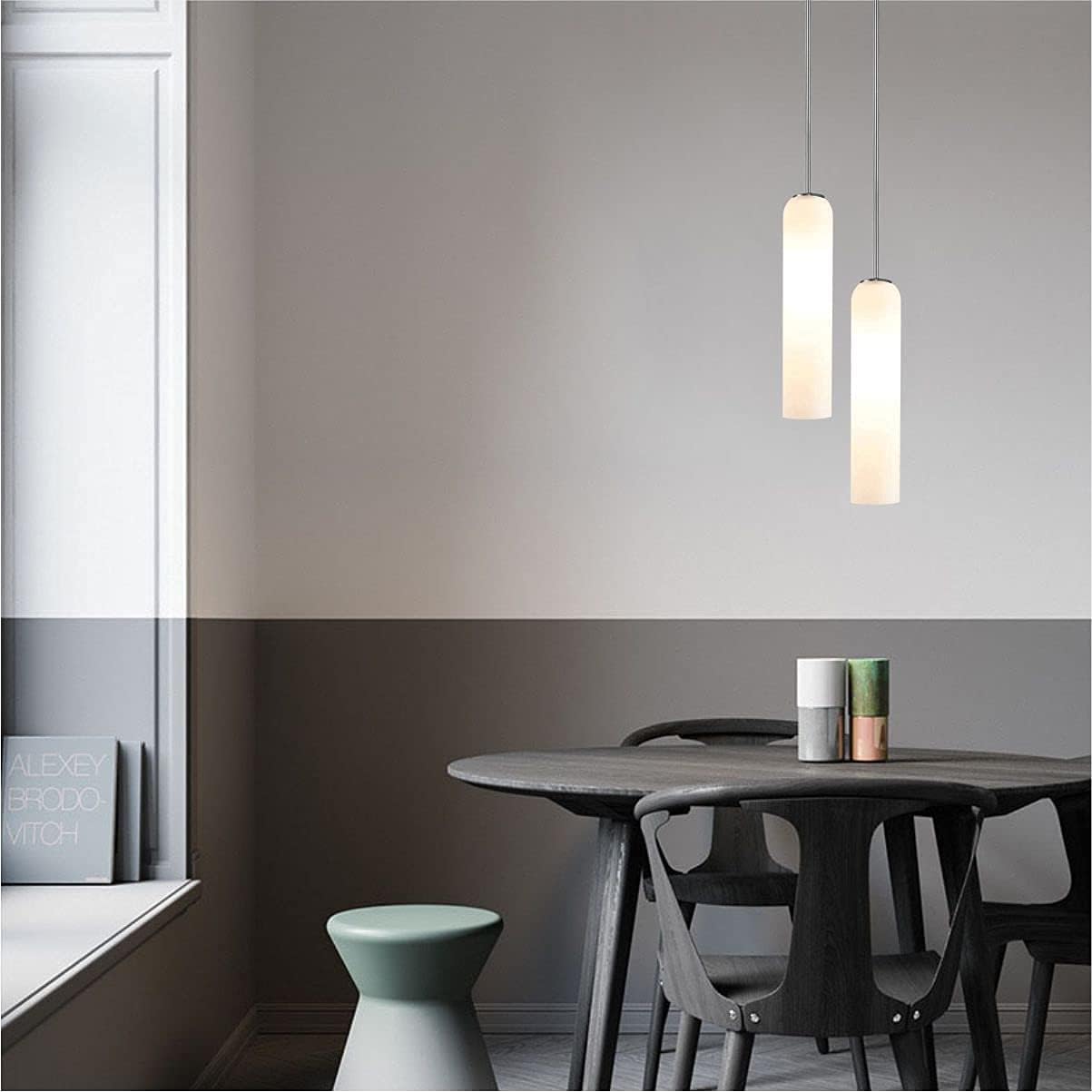 Simple Milky Glass Pendant Light