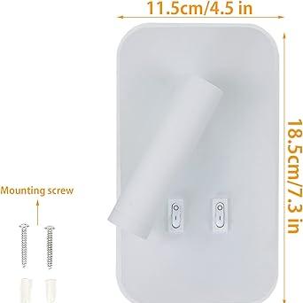 Decorative Wall Lamp Rectangular Shape With Switch