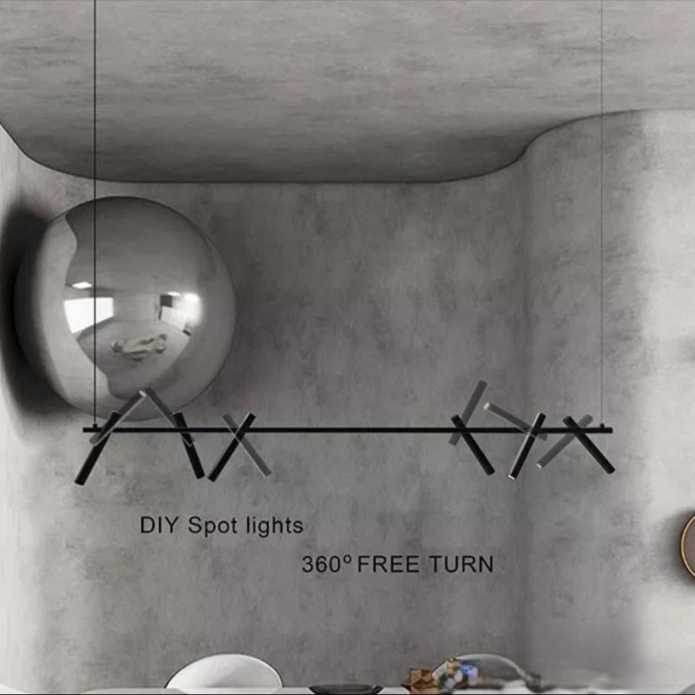 Modern Drop Spotlights Chandelier