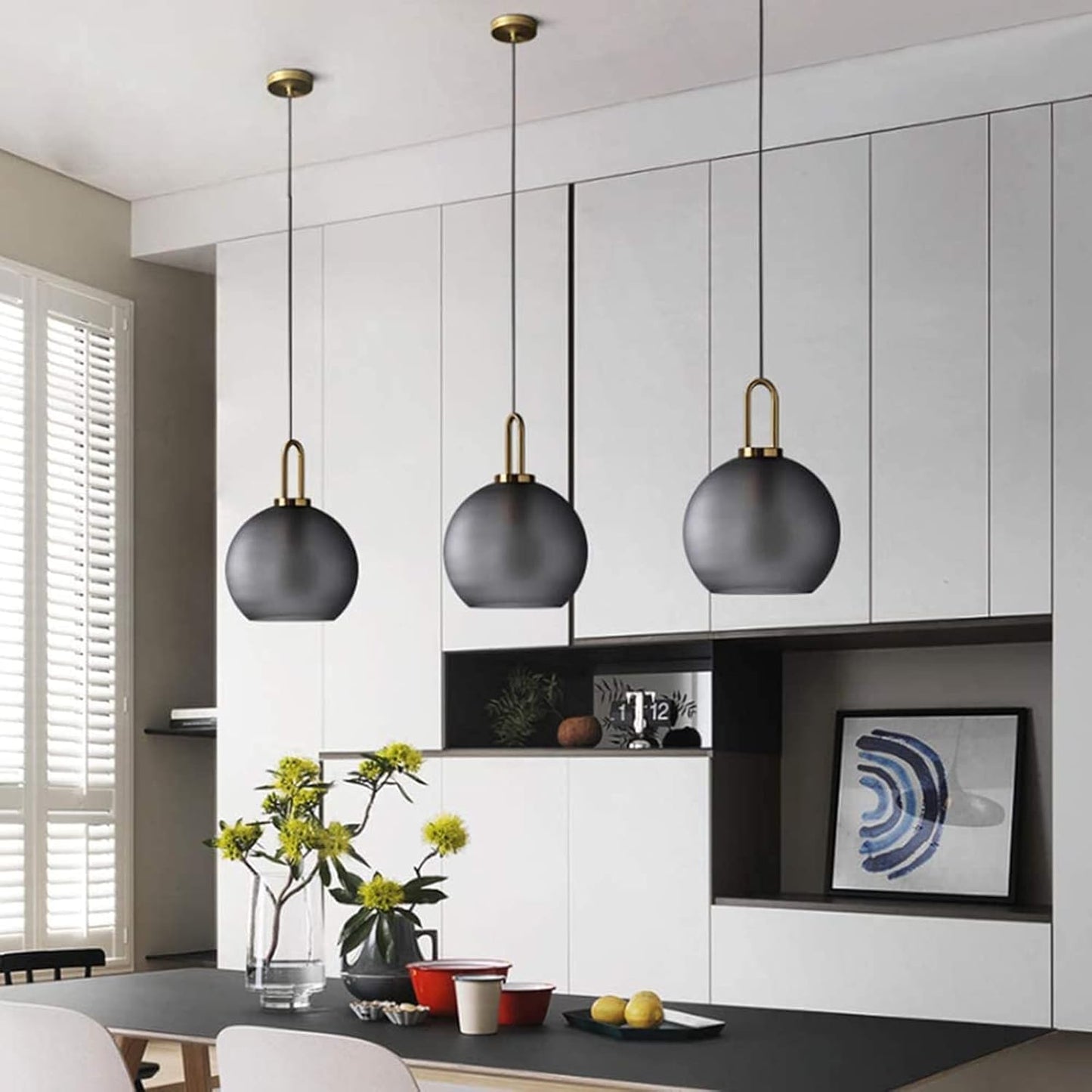 Modern Dark Grey Pendant Light