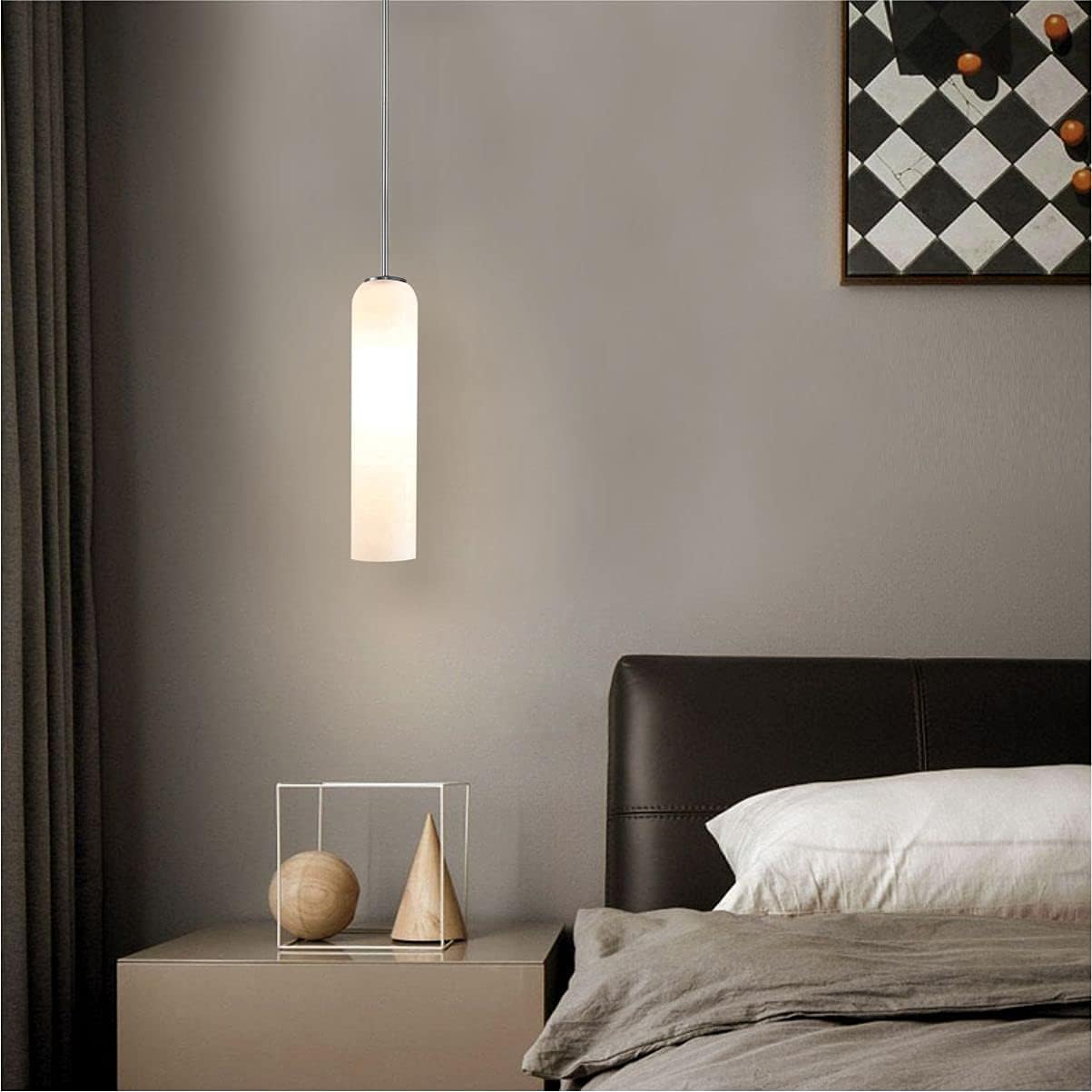 Simple Milky Glass Pendant Light