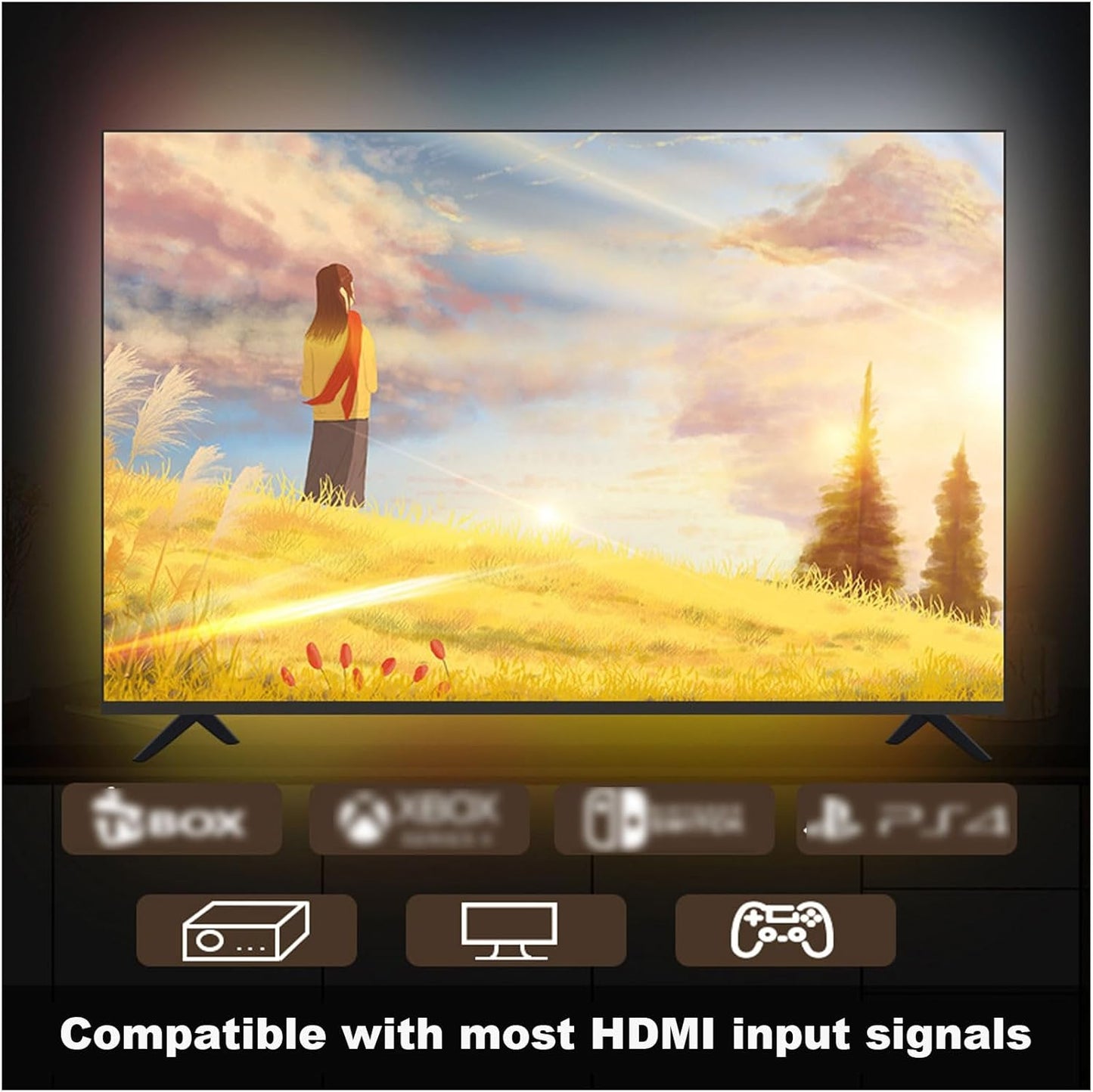 Strip Led Smart TV HDMI Backlight Kit RGB-IC