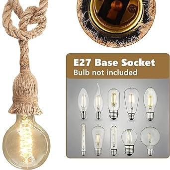 Vintage Rope Pendant Light