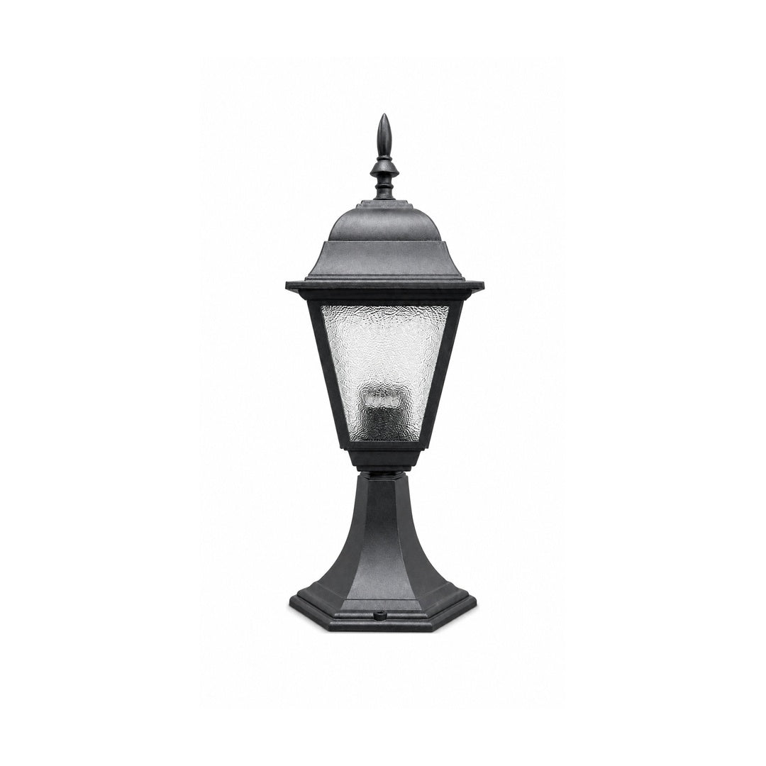 Modern Matte Stone Outdoor Pillar Light