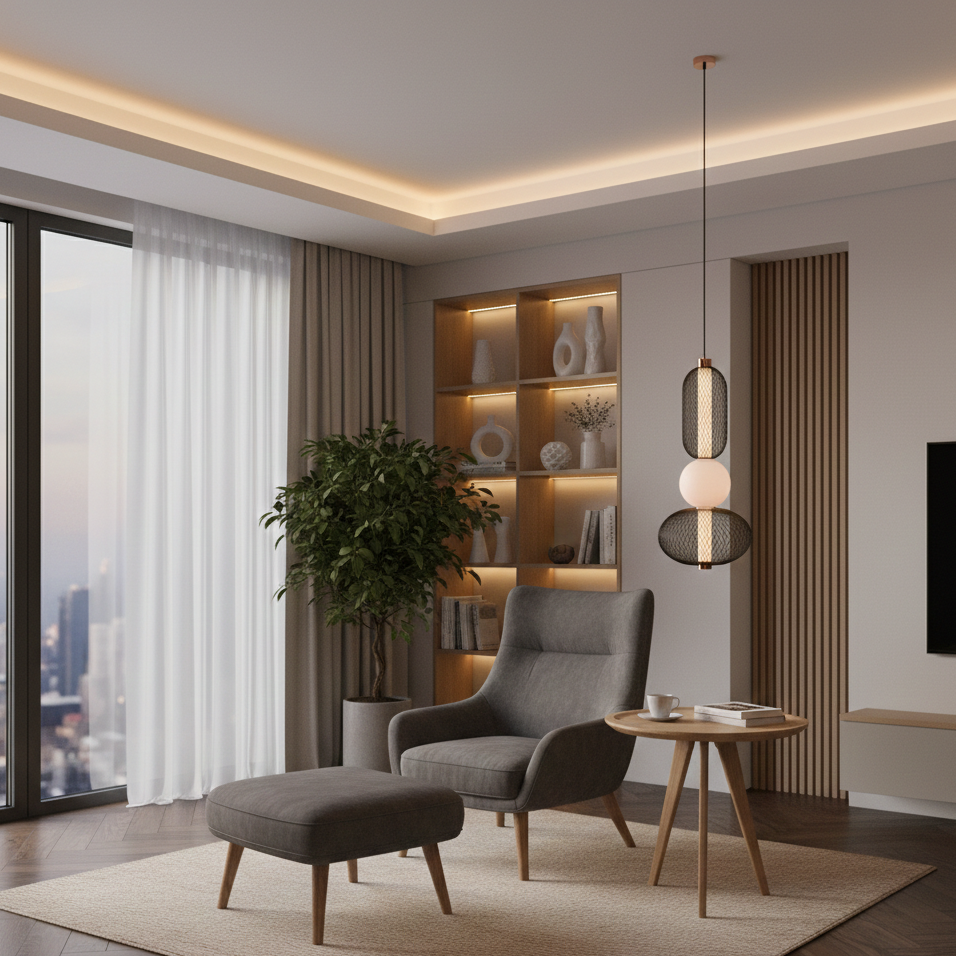 Metal Mesh Pendant Light