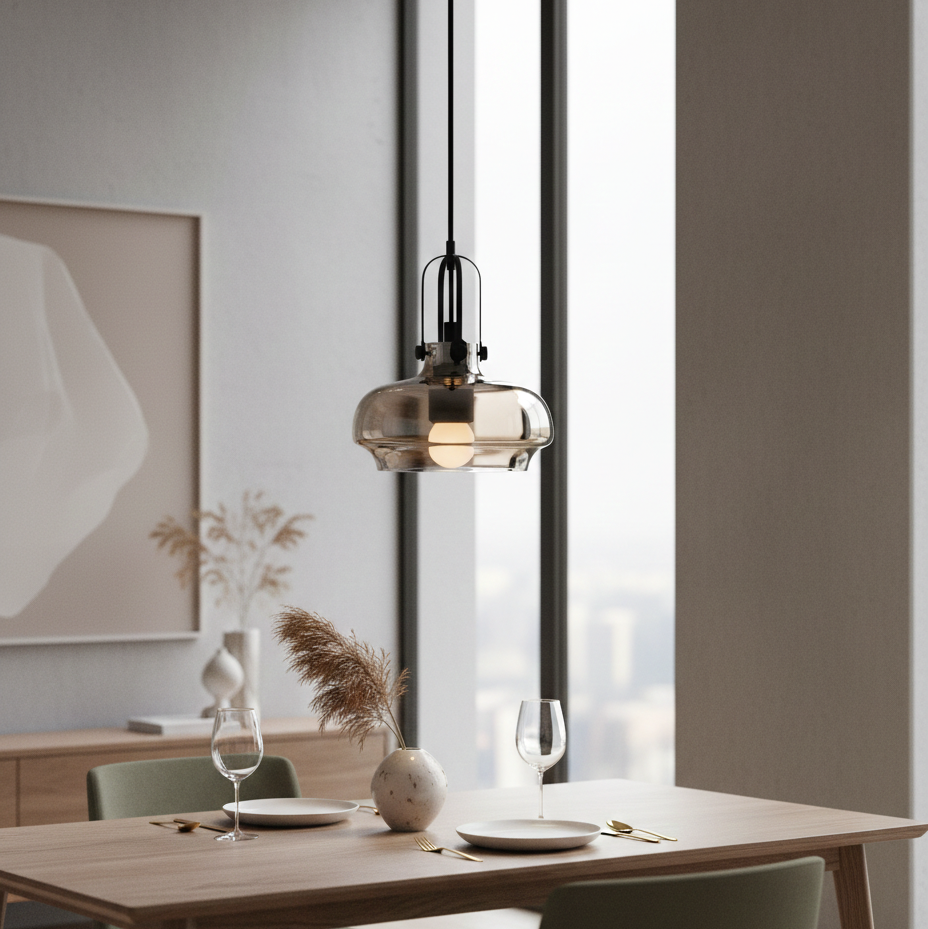 Nostalgic Plover Glass Cage Pendant Lamp