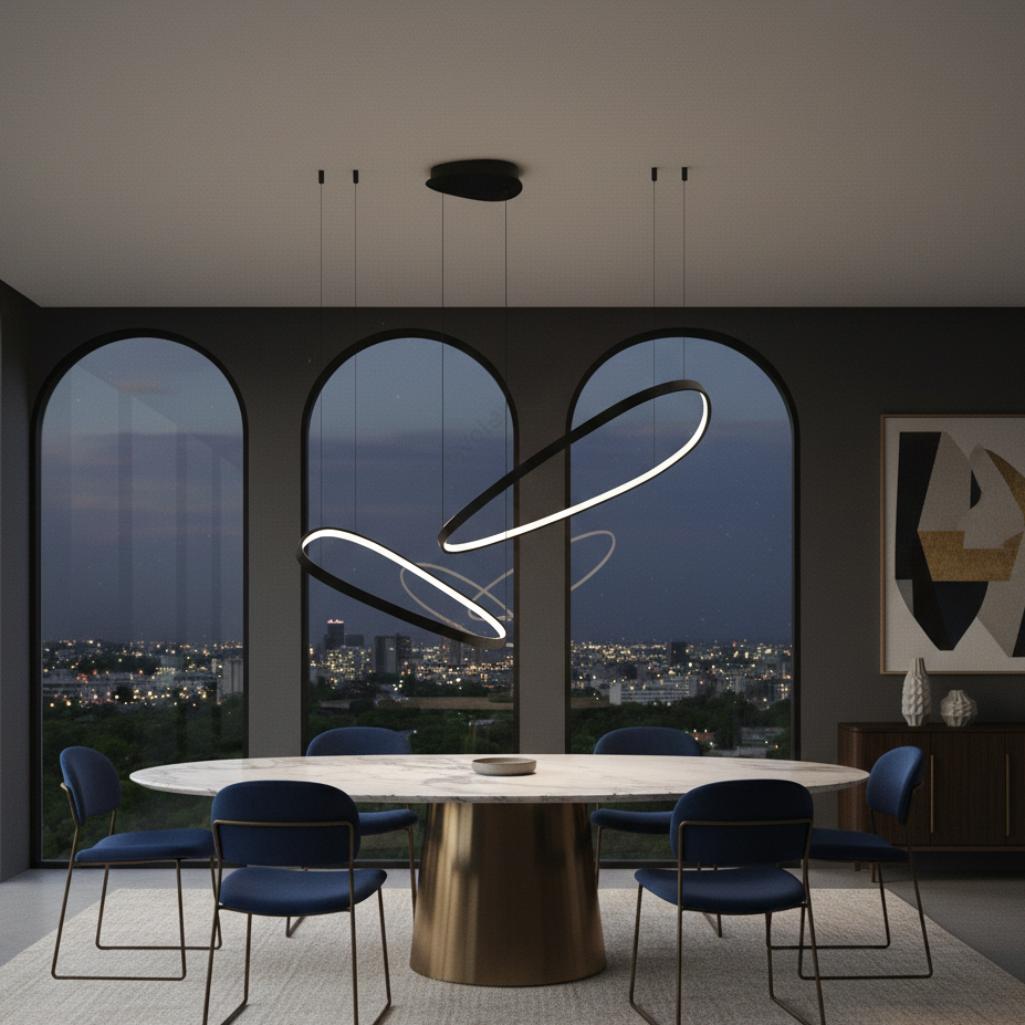 Halo Square Led Pendant Light