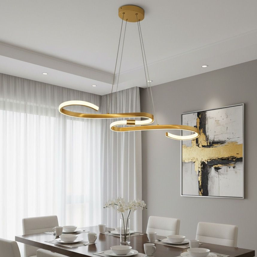 Modern Snake shape Led Chandelier