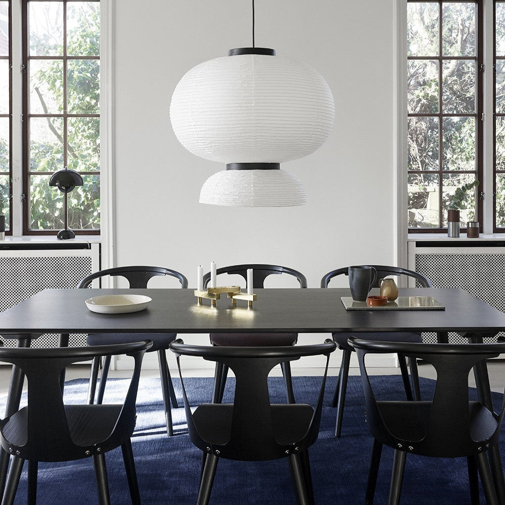 Japanese Style Fabric Round Pendant