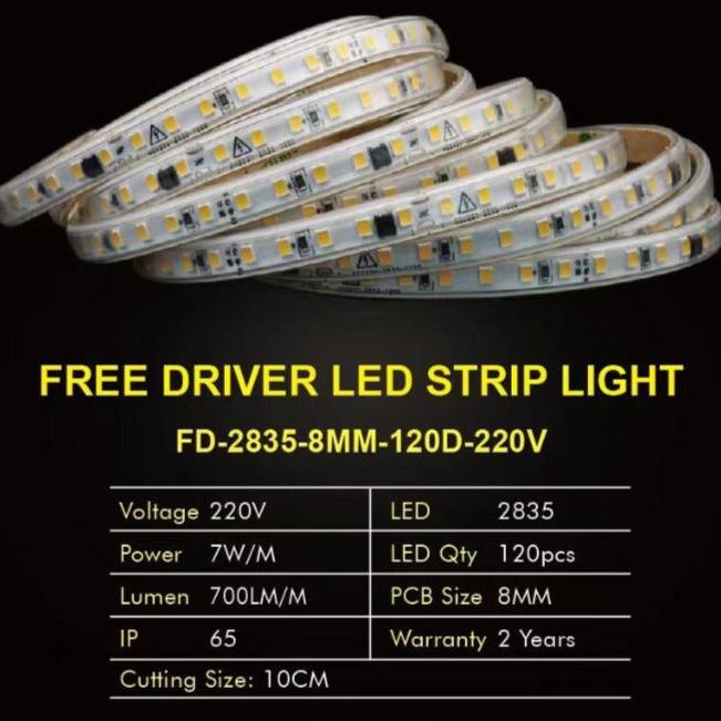 Strip Light 120 Led with Tape 220V