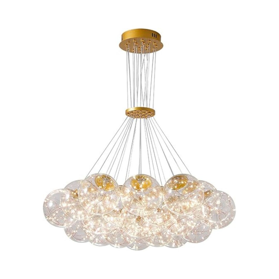 Batch of Led Clear Glass Balls Chandelier