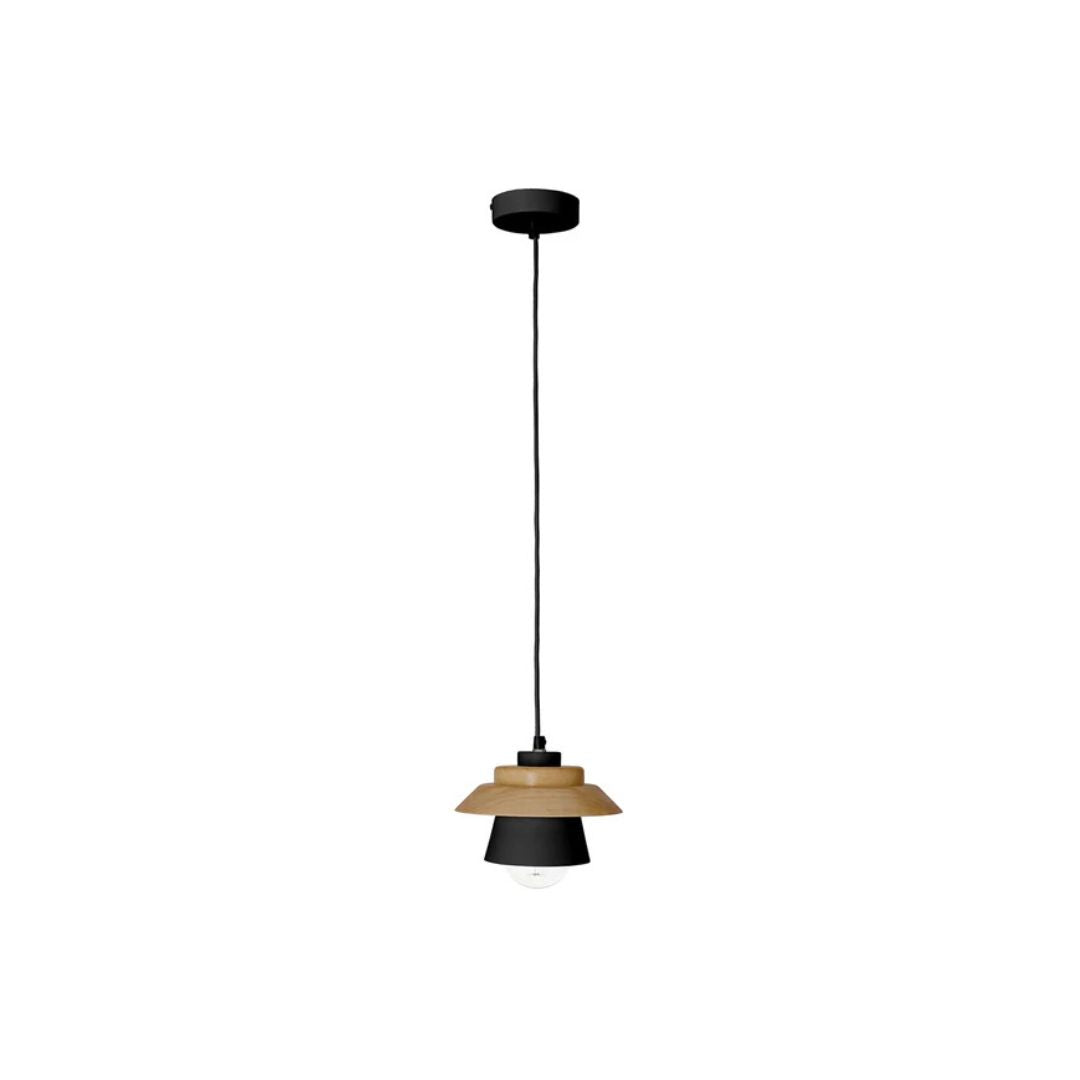 Nordic Solid Wood Wrought Iron Restaurant Mini Ceiling Lamp Indoor