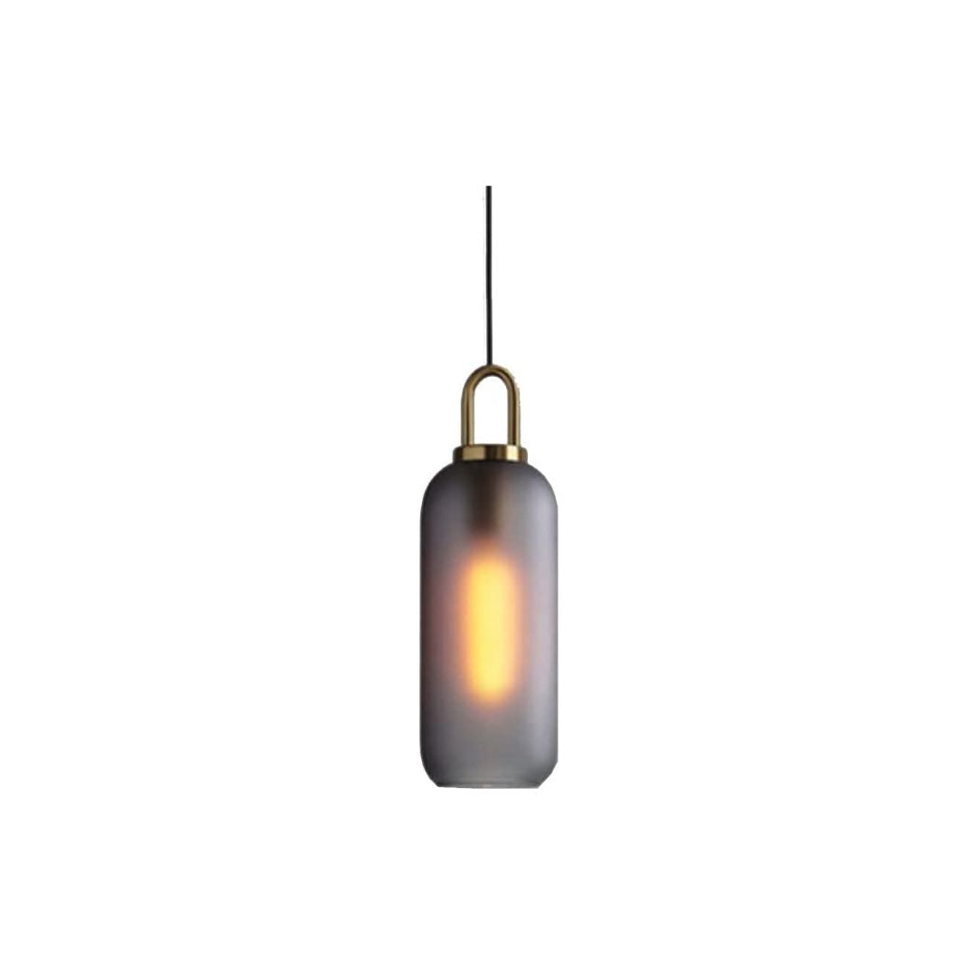 Long Cylinder Glass Pendant Light