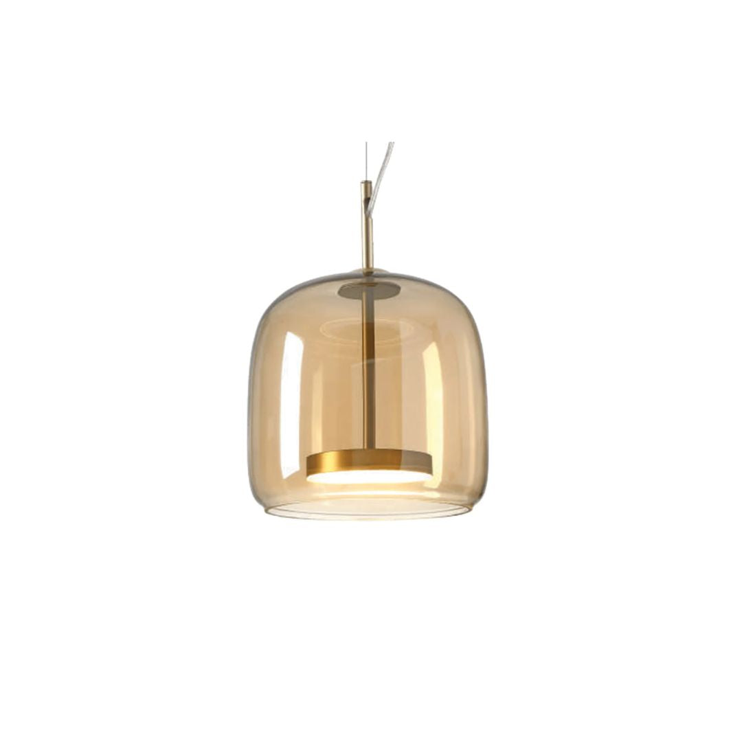 Modern Amber Glass led Pendant Light
