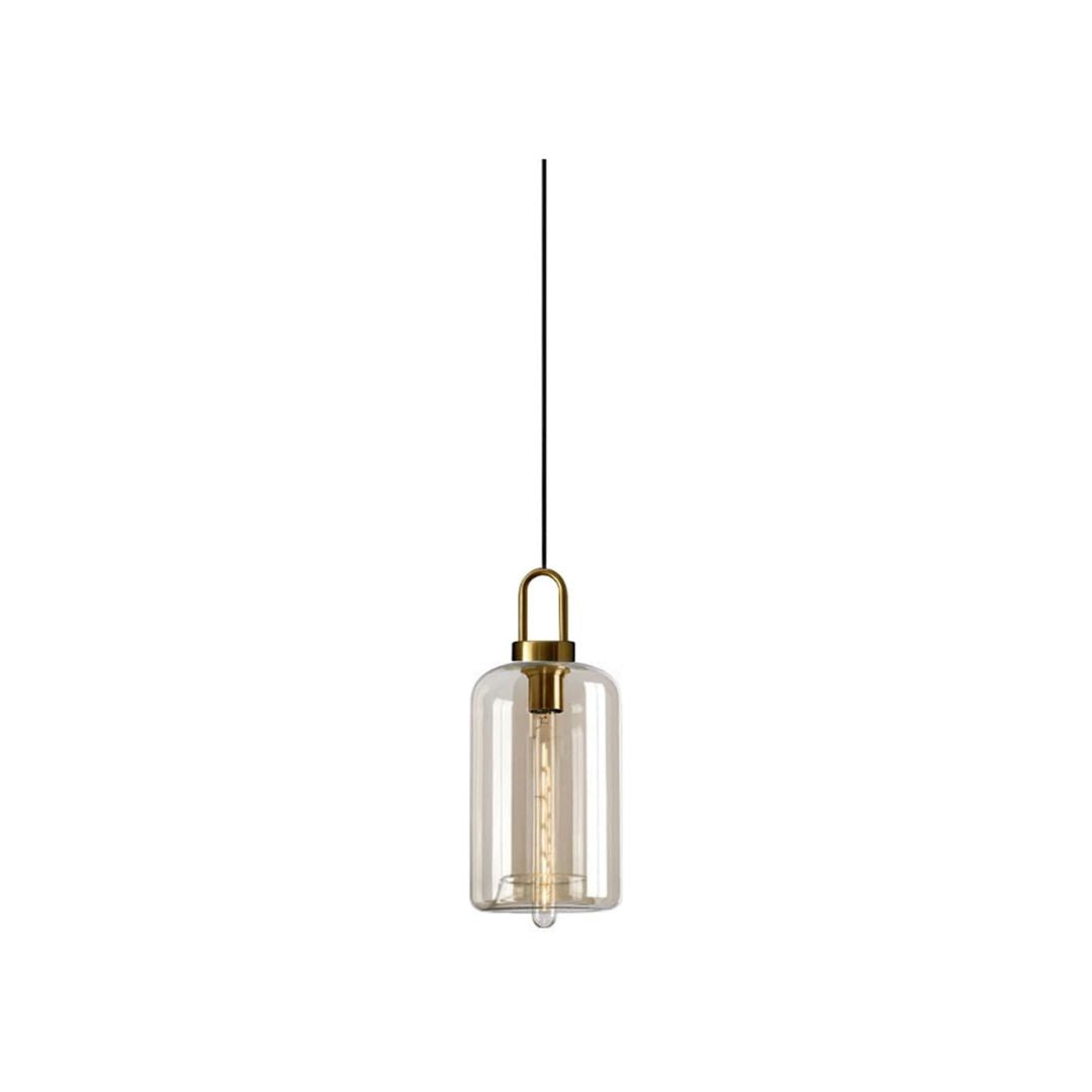 Light Amber Glass pendant Light