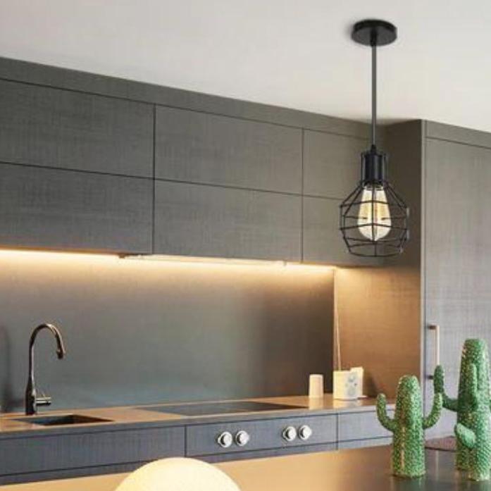 Retro Industrial Nest Cage Ceiling Lamp