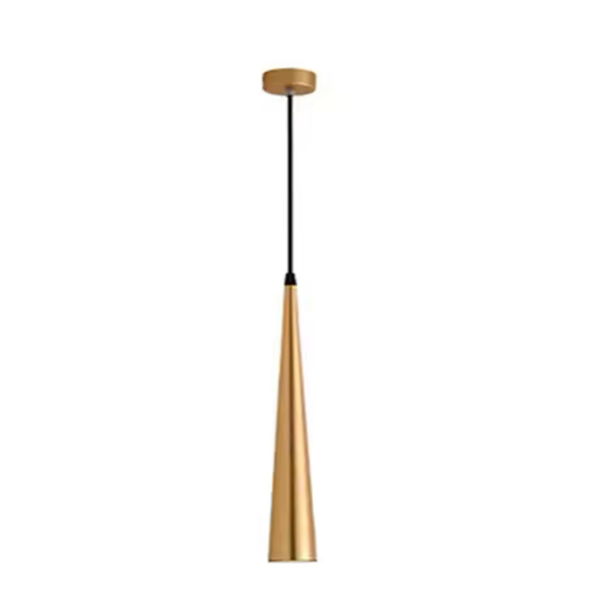 Cone Pendant Light 7W Gold Body