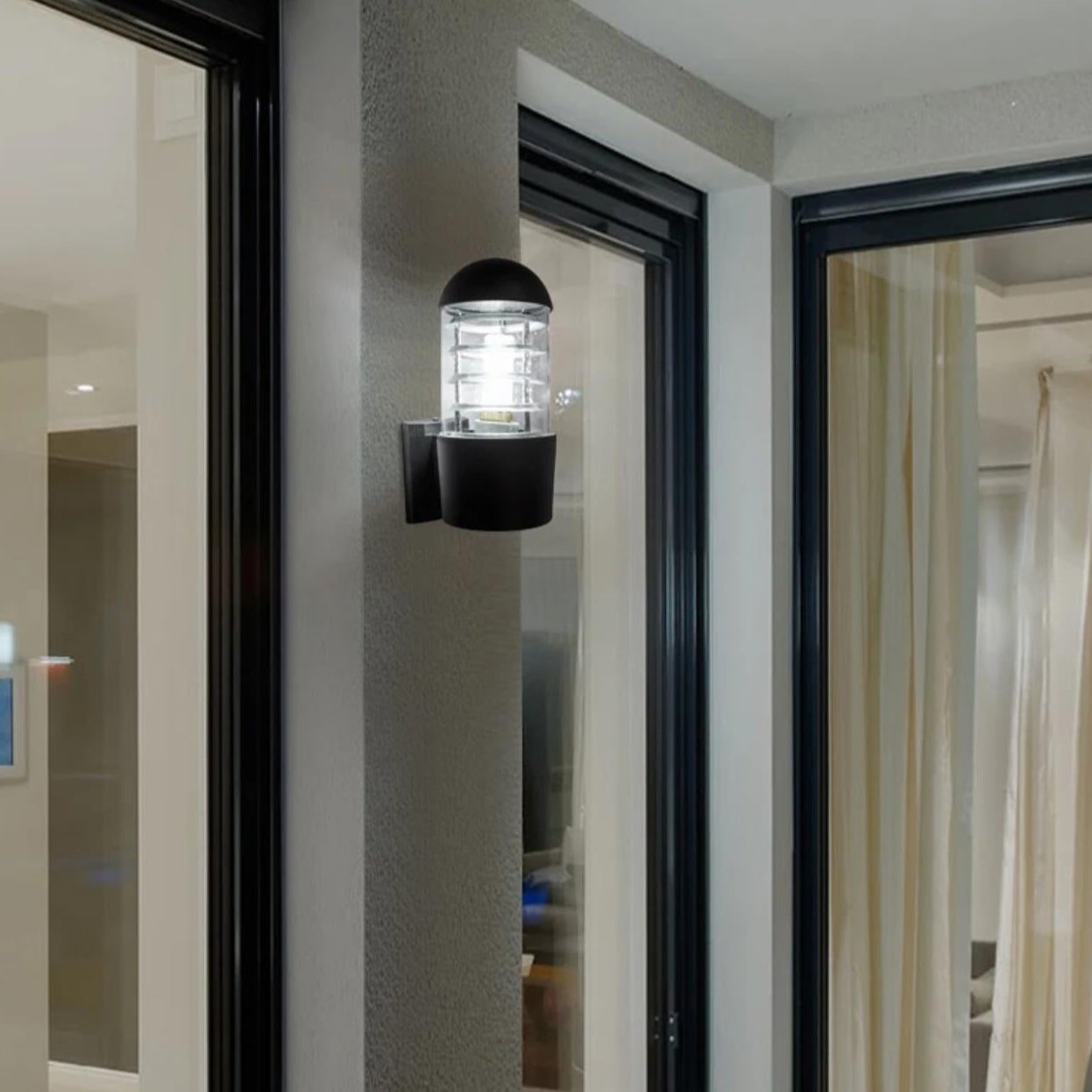 Sconce Lantern Cylinder Bombe Head Wall Lamp