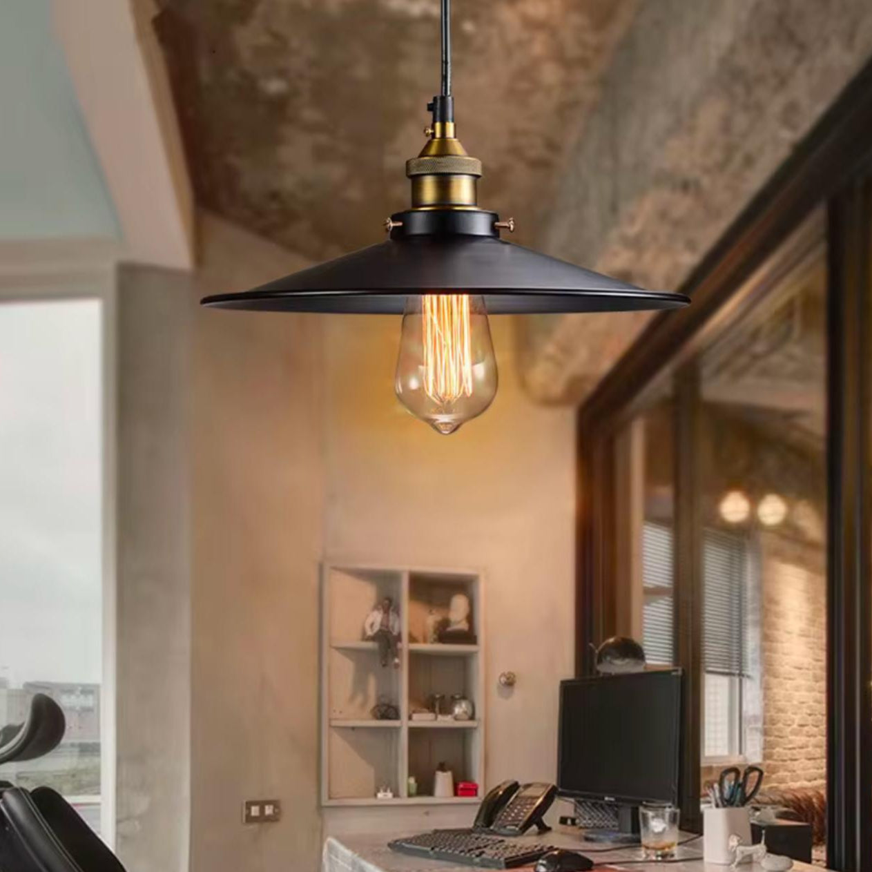 Japanese Hat Pendant Light