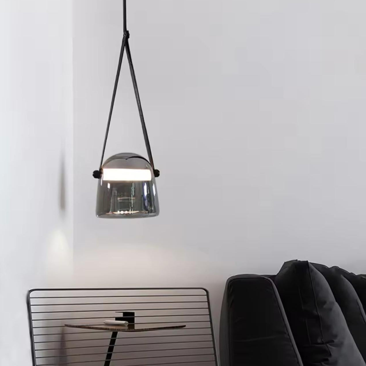 Ninja Grey Glass Pendant Light