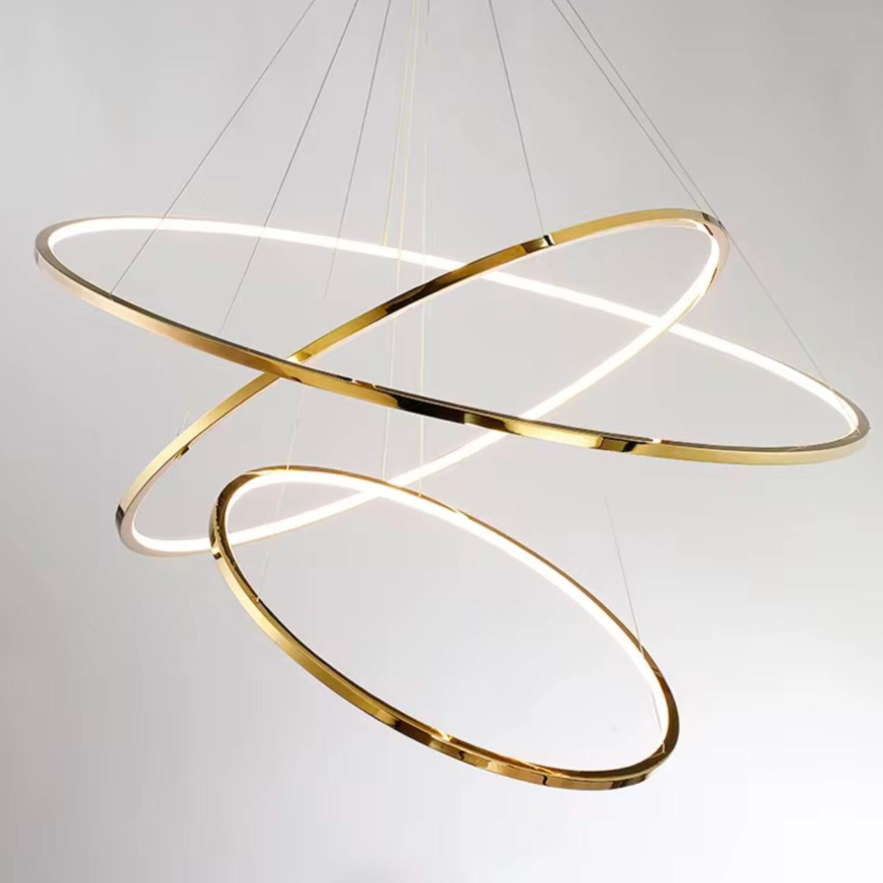 Luxury Intersected Led Circles Chandelier