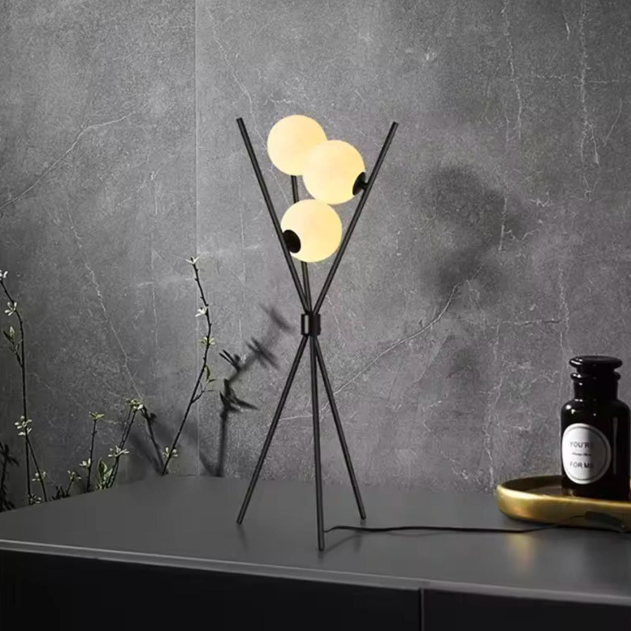 Moon Ball Cross Table Lamp