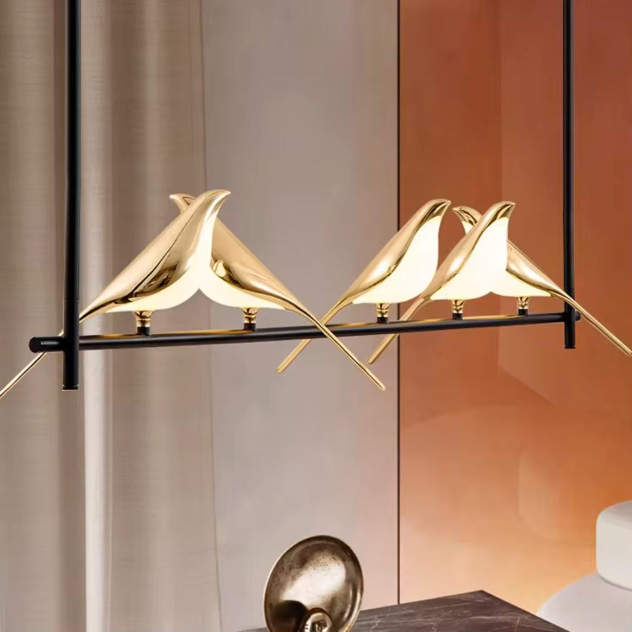 Modern Bird's Branch Chandelier