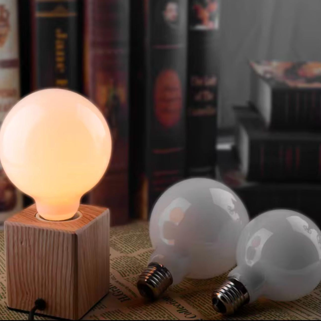 Led Filament Bulb Milky Glass