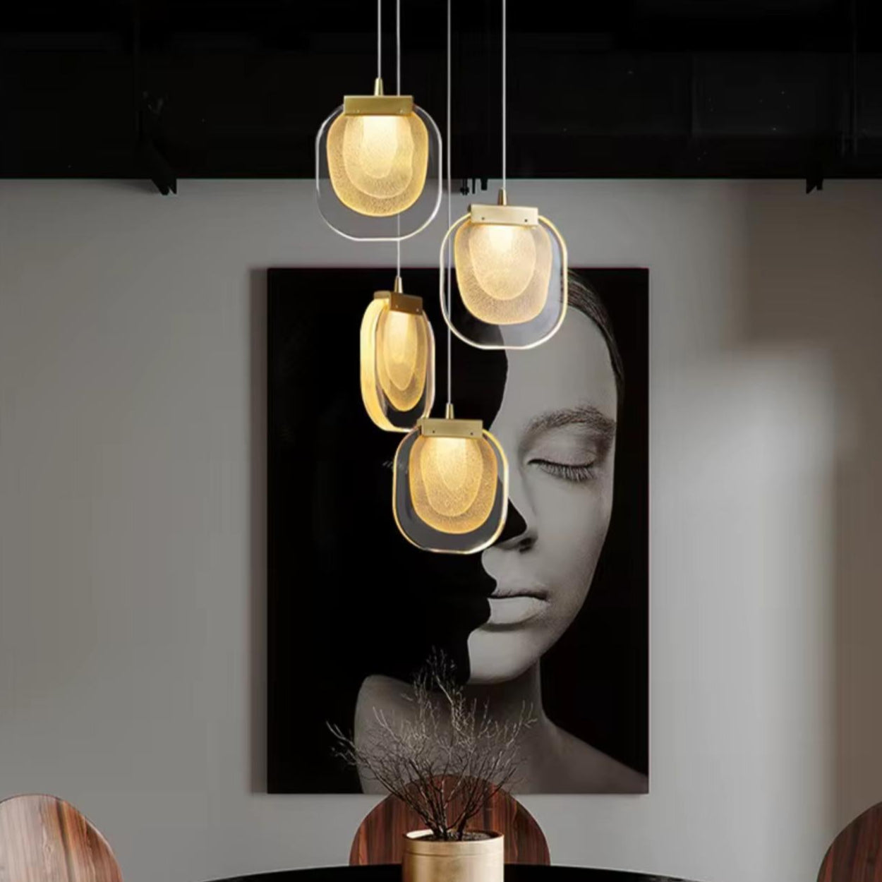 Generic Crystal Raindrop Pendant Light