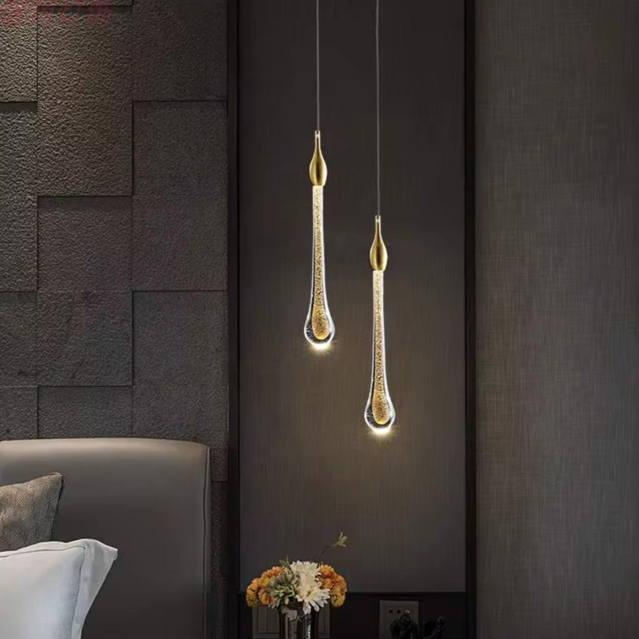 Frozen Water Drop Pendant Light