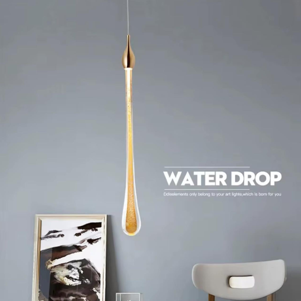 Frozen Water Drop Pendant Light