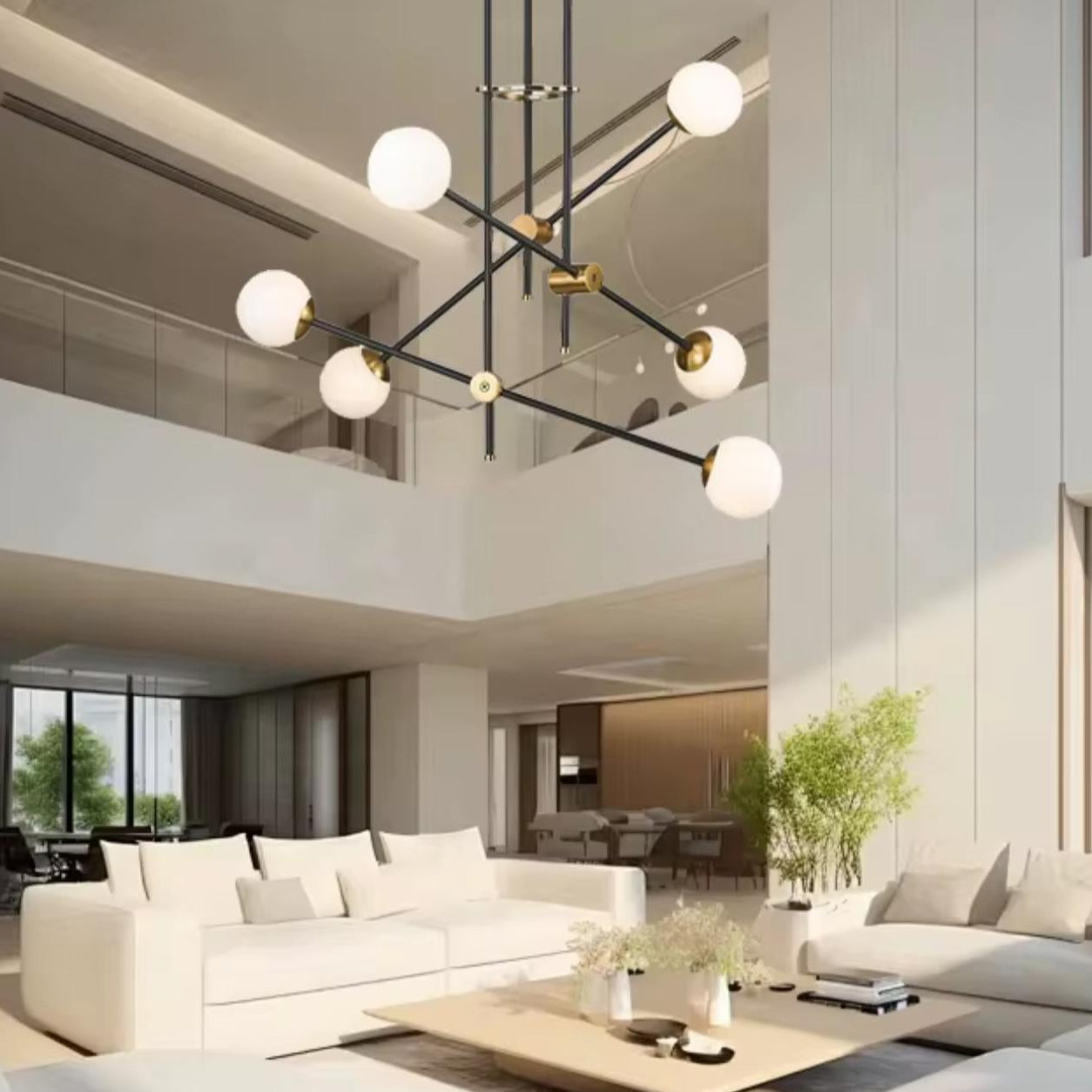 Modern Cross Branches Chandelier