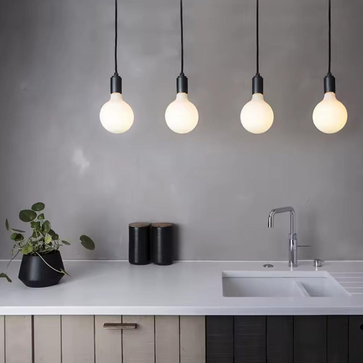 Filament Led Light G125 Milky Glass