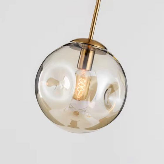 Artistic Concave Glass Pendant Light