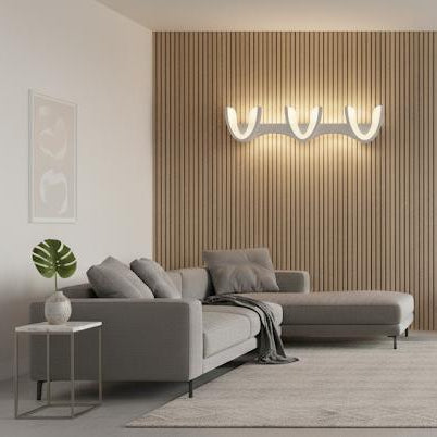 Modern Triple U Wall Lamp