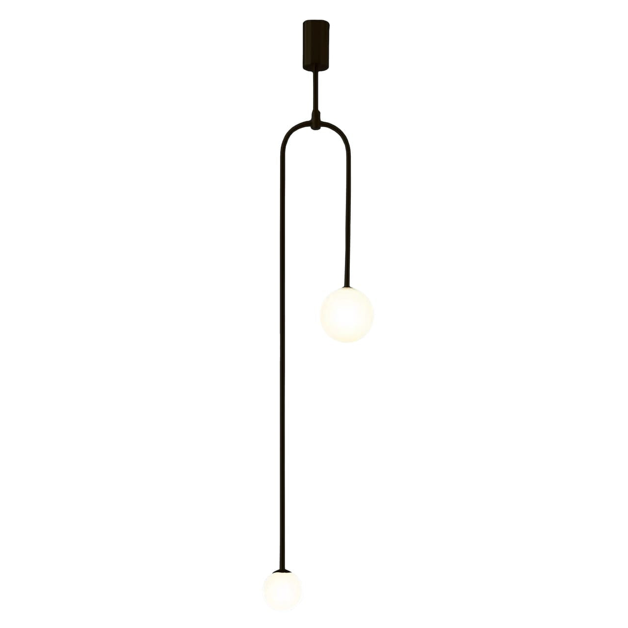 Long Head Double Glass Pendant Light