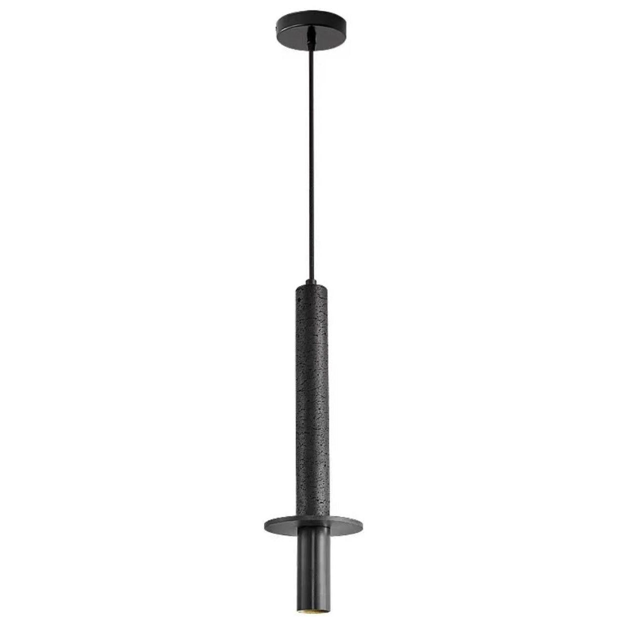 Nordic Industrial Black Terrazzo Pendant Light