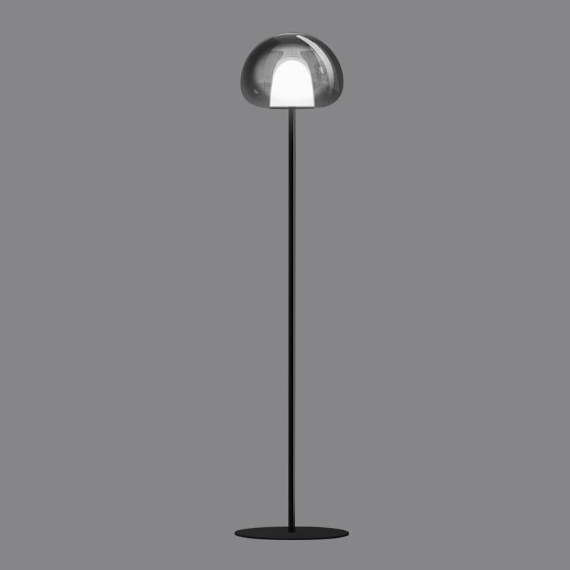 Smoked Glass Floor Lamp