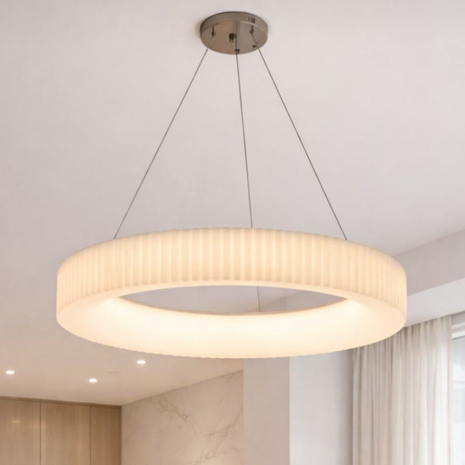 Nordic Modern Circular Pleated Pendant Light