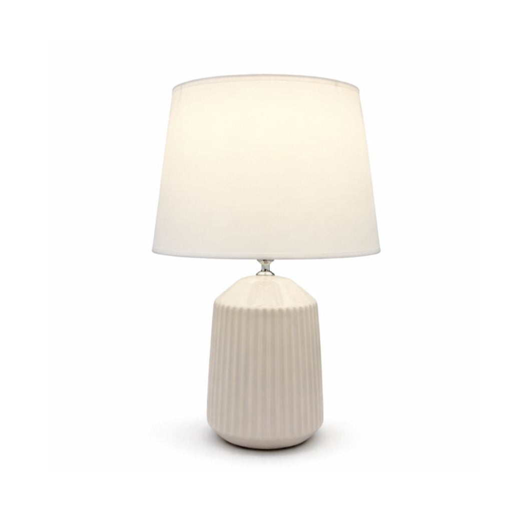 Modern Fluted Column Style Table Lamp