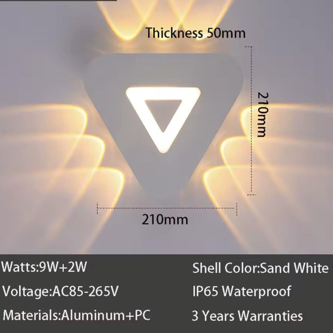 Wall Lamp Triangular Shape