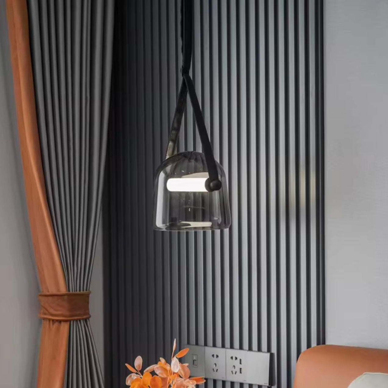 Ninja Grey Glass Pendant Light